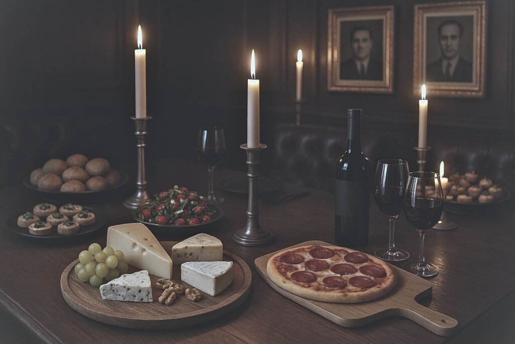 Cocktail dînatoire façon banquet mafieux dans la demeure du Parrain à La Traction, expérience immersive et conviviale près de Toulouse la Traction